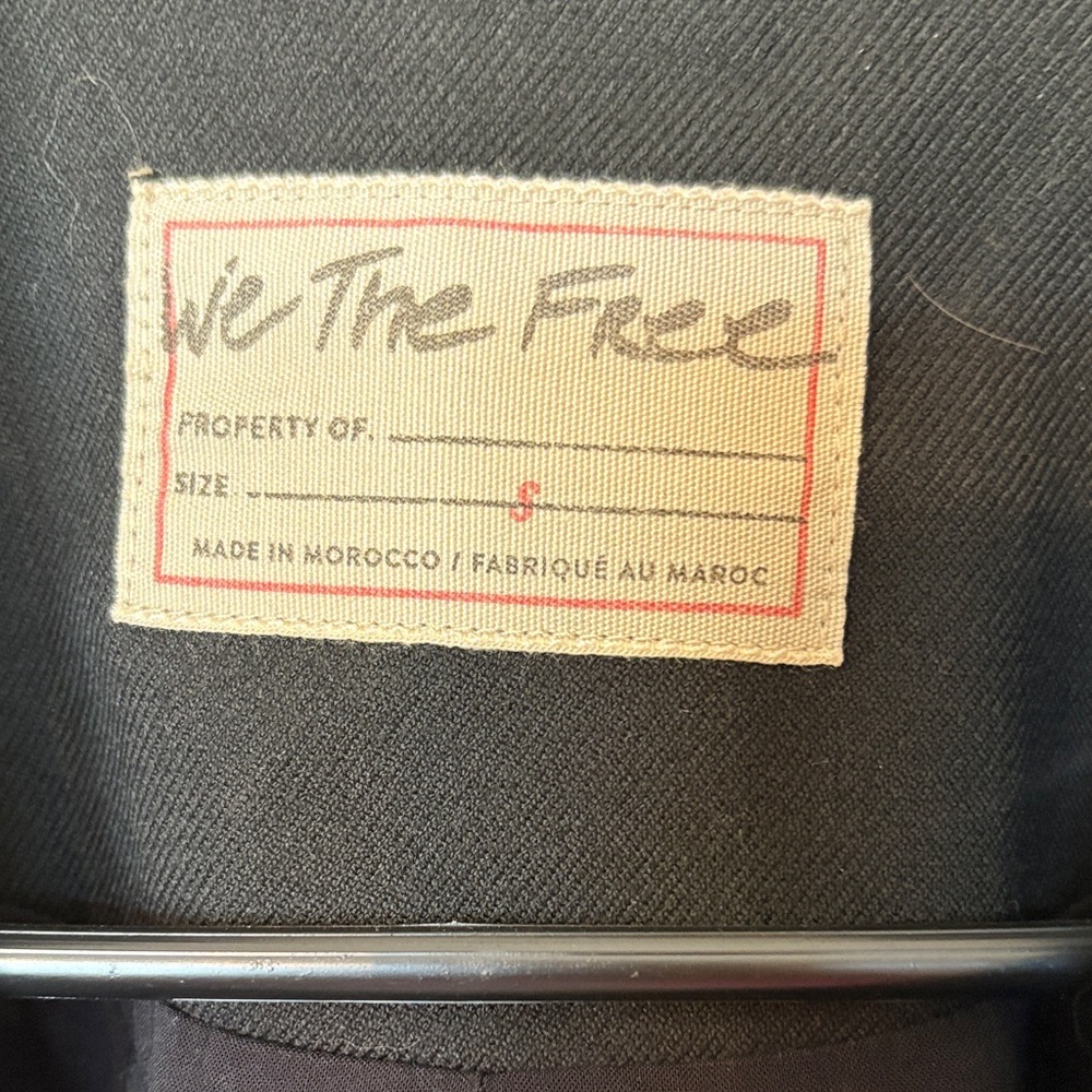 We The Free Cropped Black Single-Button Blazer - Picture 2 of 5